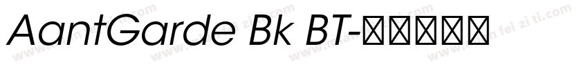 AantGarde Bk BT字体转换